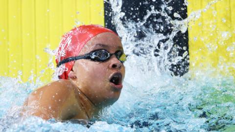 Magdalena Moshi in action at the 2014 Commonwealth Games in Glasgow