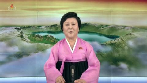 North Korea's senior newsreader Ri Chun-hee