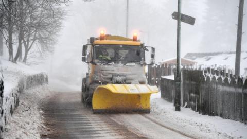 Gritter in Leadhills earlier in February