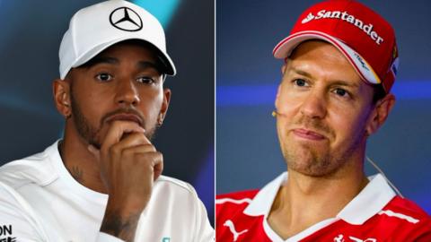 Lewis Hamilton and Sebastian Vettel