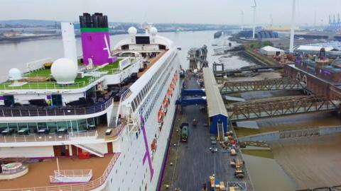 Ambience cruise ship at Tilbury