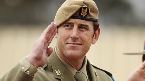 Ben Roberts-Smith saluting