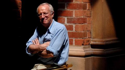 Journalist Robert Fisk poses for a photograph in Sydney, Australia, 06 March 2006 (Reissued 01 November 2020)