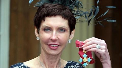 Denise Coates with her CBE