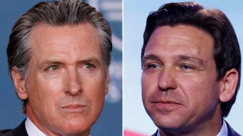 Ron DeSantis and Gavin Newsom