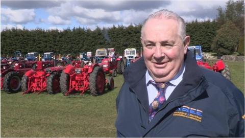 Aidan Strain remembers driving his father and grandfather's tractors from a young age. As an adult, those dreams became a collection of more than 80 vintage and classic tractors.