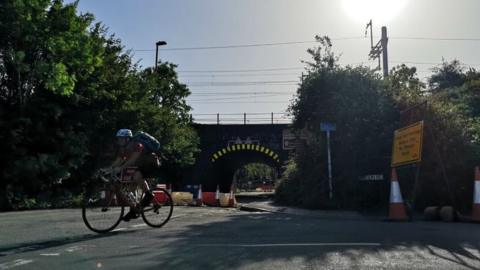 Cyclist in Gipsy Patch Lane