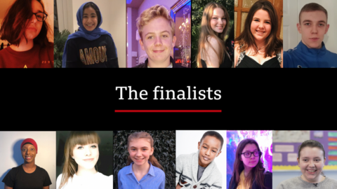 The twelve BBC Young Reporter Competition Finalists