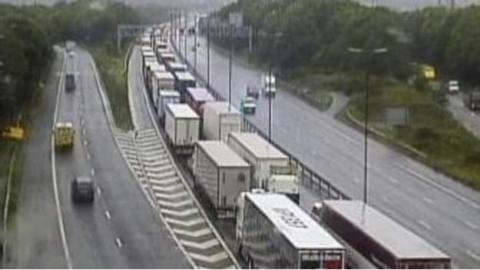 The M5 near where it joins the M6