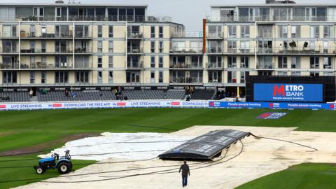 Covers protect playing area in Bristol