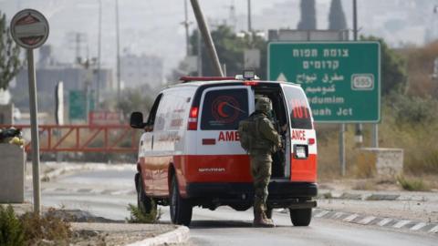 Israeli ambulance in Huwara (19/08?23)