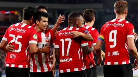 PSV Eindhoven celebrate