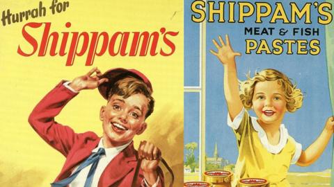 Two old posters for Shippam's meat products