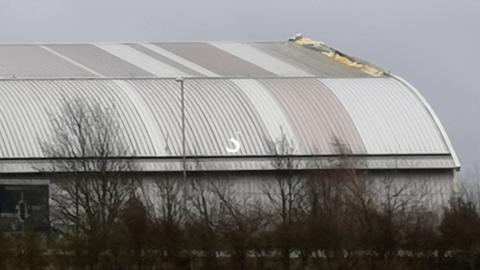 Duxford hangar damage