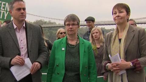 Jonathan Bartley, Molly Scott Cato and Caroline Lucas