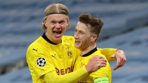 Erling Haaland and Marco Reus