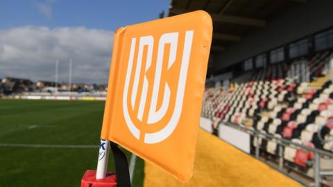 A URC flag at Rodney Parade