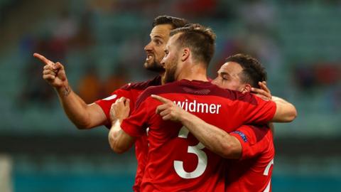 Shaqiri scores for Switzerland against Turkey