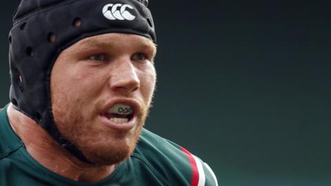 Blake Enever in action for Leicester Tigers