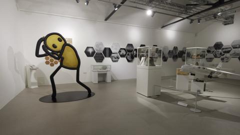 Maquette of Atomic, by street artist Stik