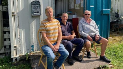 Gordon Thomas, Steve Betteridge and Alan Wolmot (left to right)