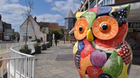 Frutti Hooti - part of the Big Hoot trail in Ipswich