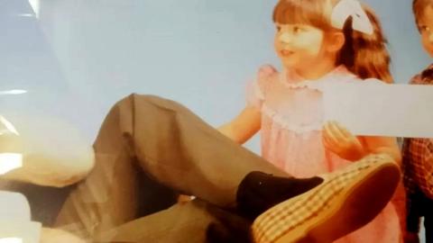 Emma as a child in the Cadbury advert