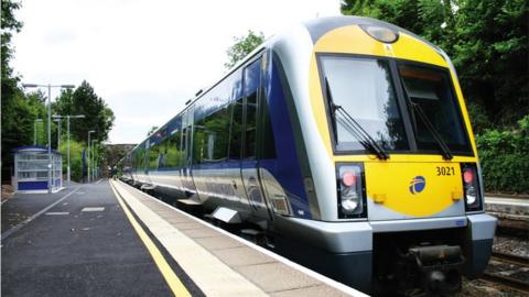 NIR train on the Bangor line