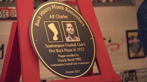 Alf Charles plaque