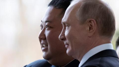 Kim Jong Un and Vladimir Putin