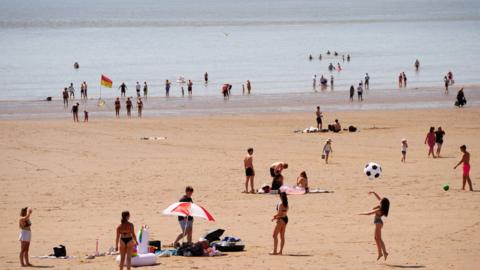 People at the beach