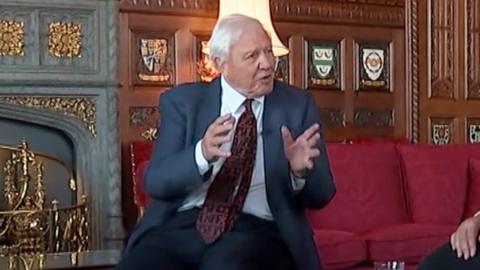 Sir David Attenborough speaks to the Climate Assembly