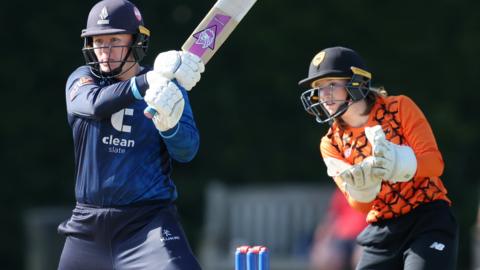 Hollie Armitage hit an unbeaten 106 for Northern Diamonds against Southern Vipers but still ended up on the losing side