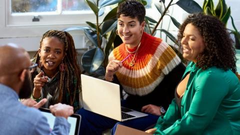 Three women in office