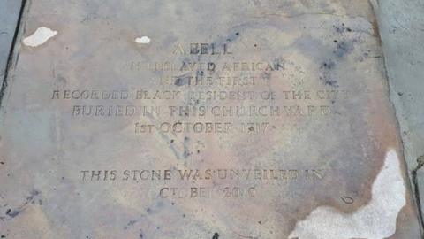 Stone marking the life of Abell