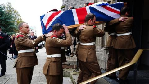 Dennis Hutchings funeral in Plymouth