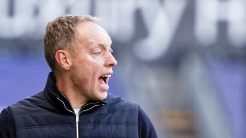 Steve Cooper during Swansea's defeat against Preston