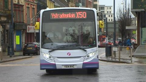 Bus in Swansea