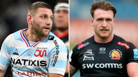 Finn Russell and Stuart Hogg