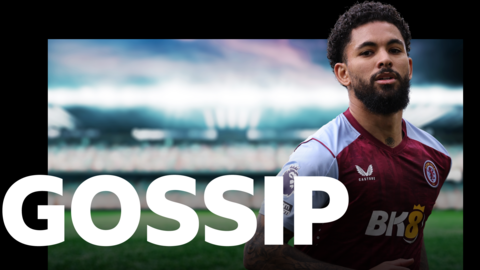 Douglas Luiz and the gossip logo