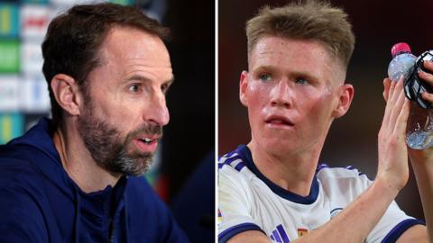 Gareth Southgate and Scott McTominay