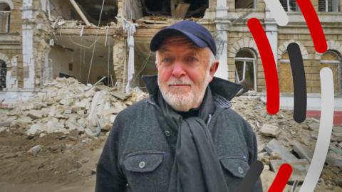The BBC's Jeremy Bowen in Ukraine