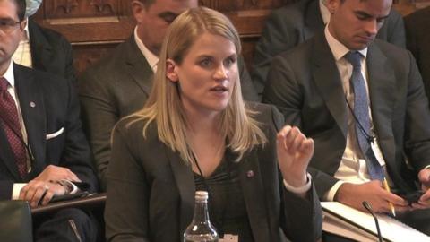 Frances Haugen speaking to MPs, 25 October 2021