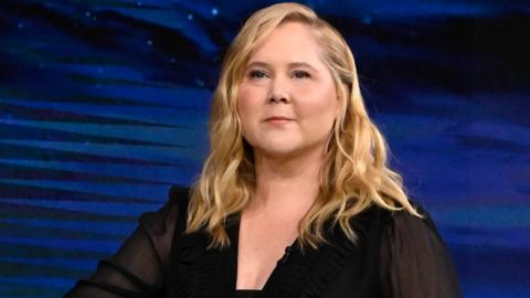 Comedian & actress Amy Schumer arrives on The Tonight Show Starring Jimmy Fallon on Tuesday, February 13, 2024