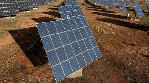 Solar panels in Spain