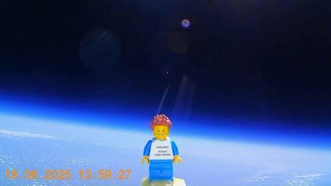 Dan the Lego man in space