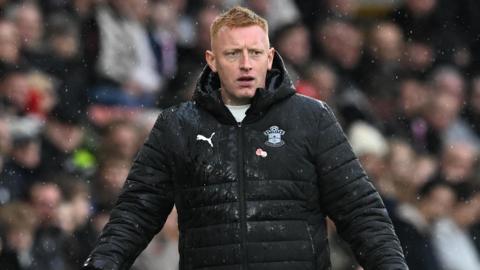 Southampton boss Will Still looks on by the sidelines 