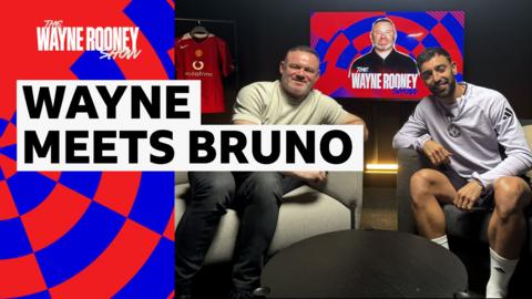 Wayne Rooney meets Bruno Fernandes