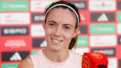 Spain's Aitana Bonmati during a media day before Euro 2025