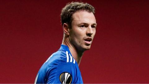 Leicester City defender Jonny Evans